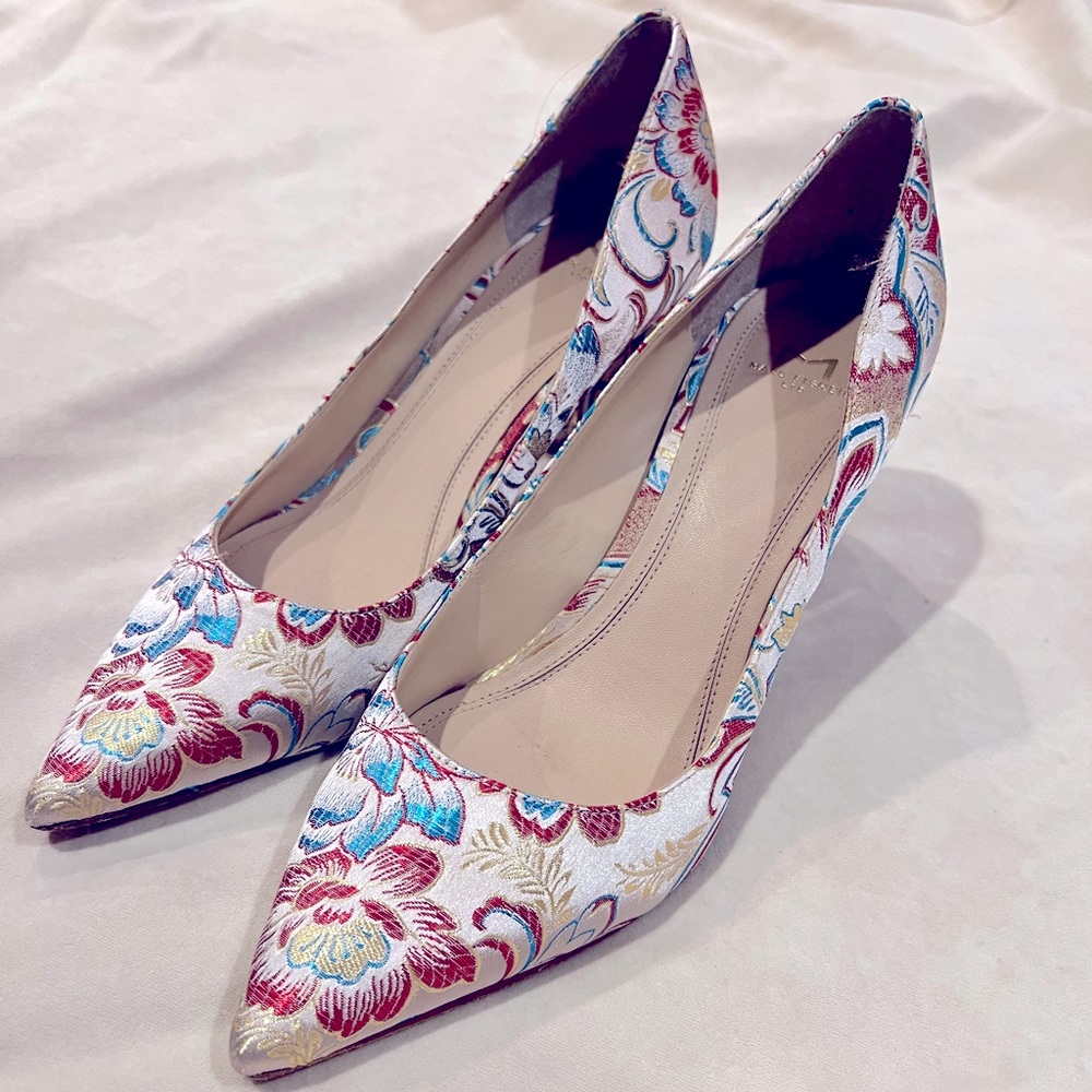 Embroidery goes off on these stunning heels